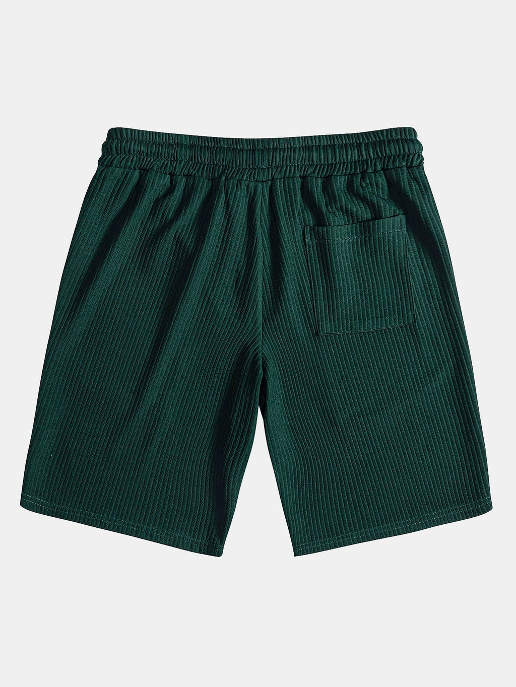 Textured V-Neck Polo & Shorts